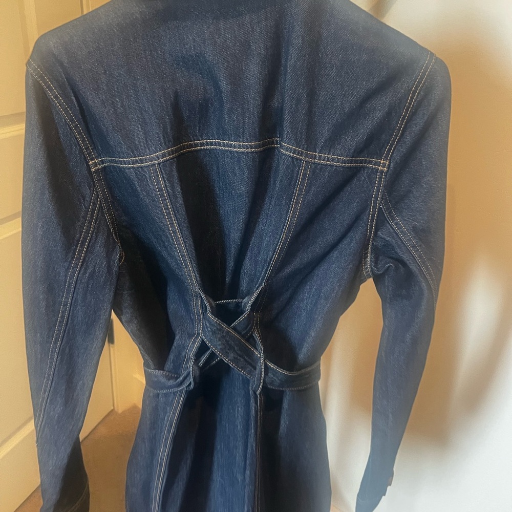 CAbi Dark Blue Denim Button-Up jacket - Picture 4 of 5